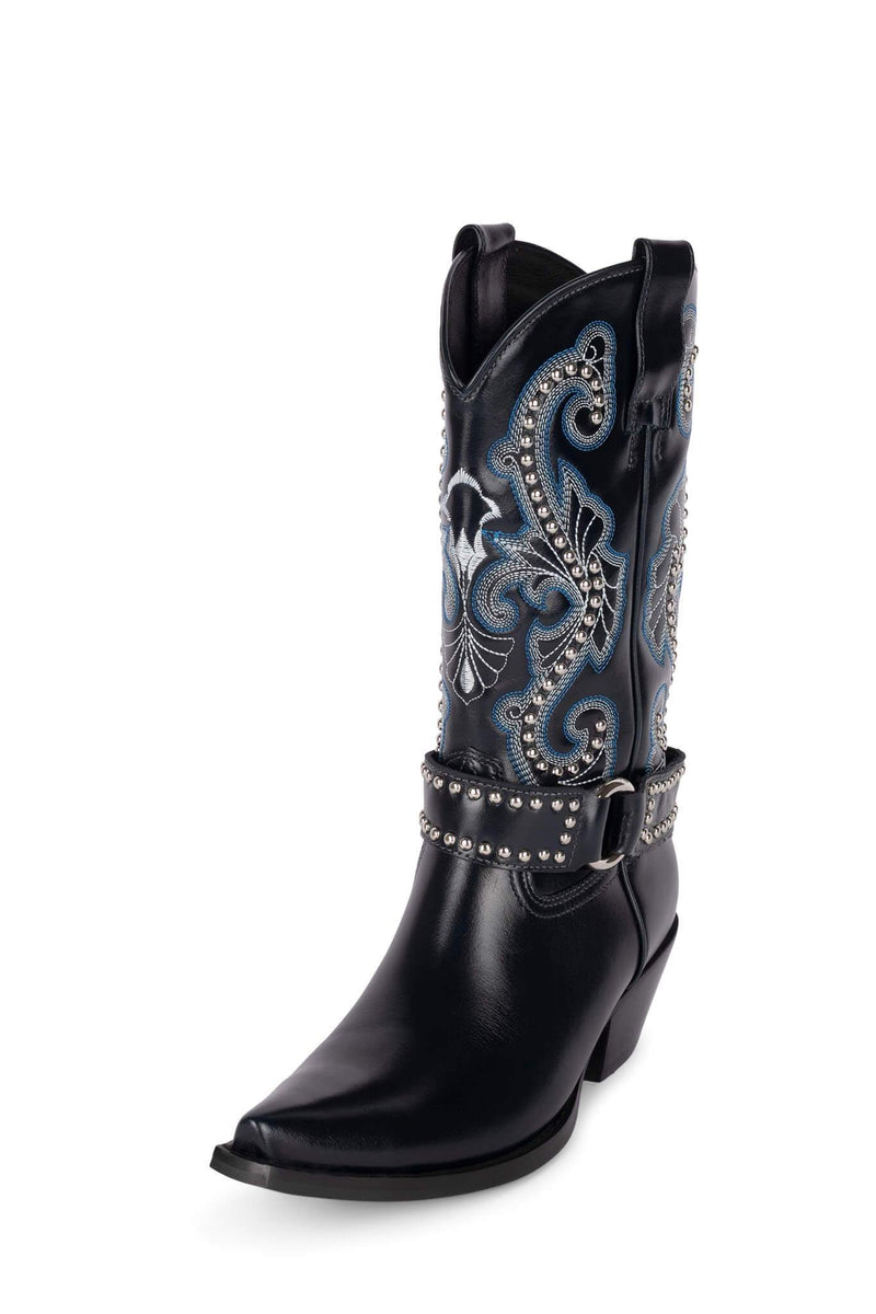 Blue Women's Jeffrey Campbell The-Kid-H Cowboy Boots | OZCWYK-102