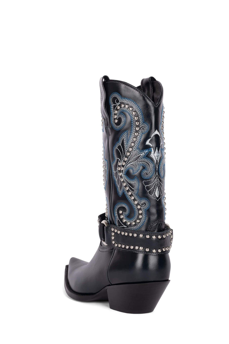 Blue Women's Jeffrey Campbell The-Kid-H Cowboy Boots | OZCWYK-102