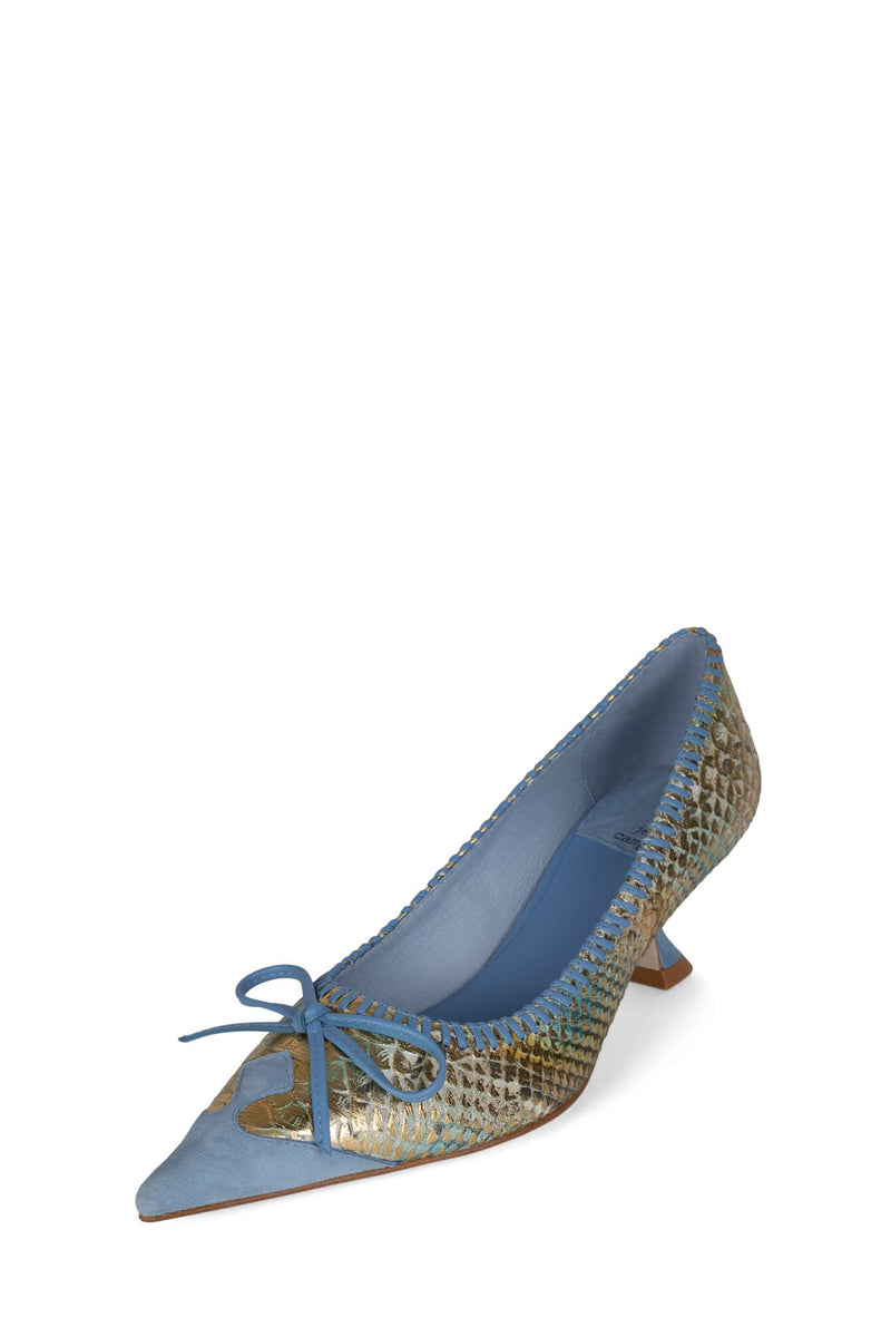 Blue Women's Jeffrey Campbell Torpedo-2 Heels Shoes | SPYHRX-534