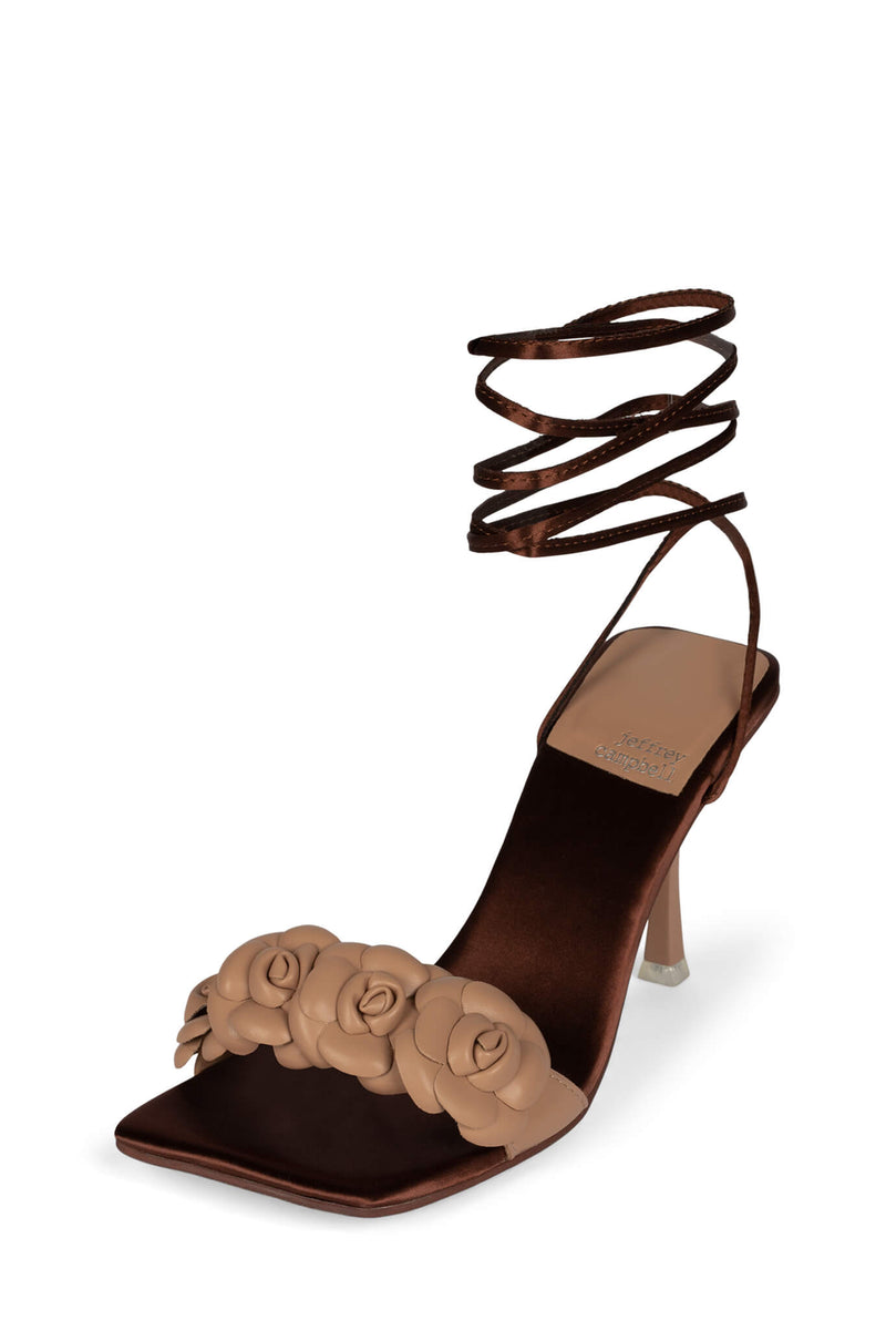 Brown / Navy Women's Jeffrey Campbell Rozi Heels | NPZXQY-174