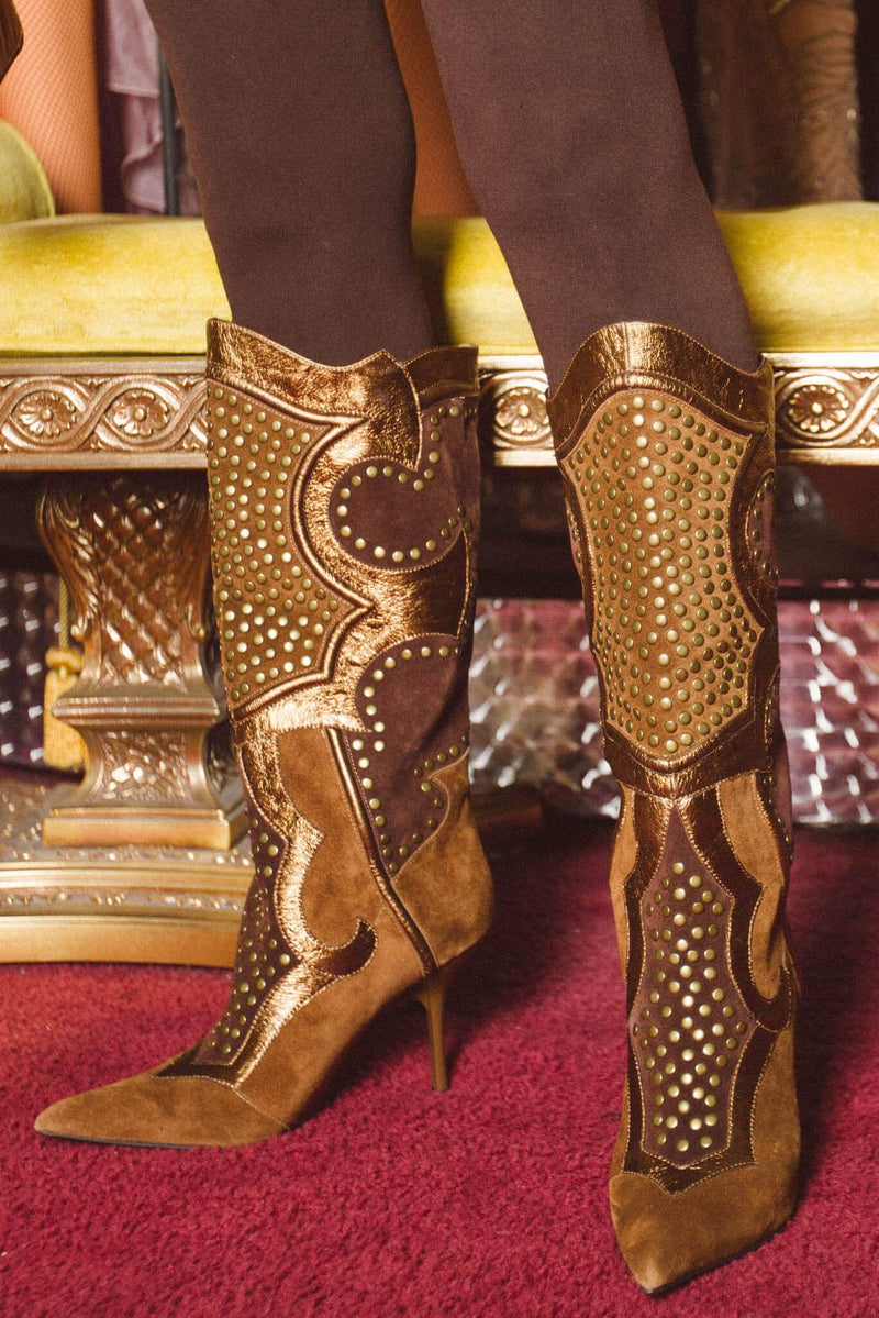 Brown Women's Jeffrey Campbell Business Cowboy Boots | MFHGDN-897