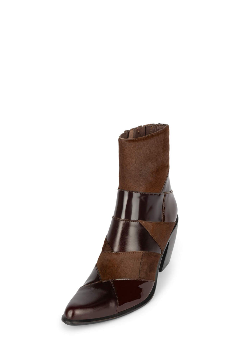 Brown Women's Jeffrey Campbell Caballeros Ankle Boots | UMWEZA-583