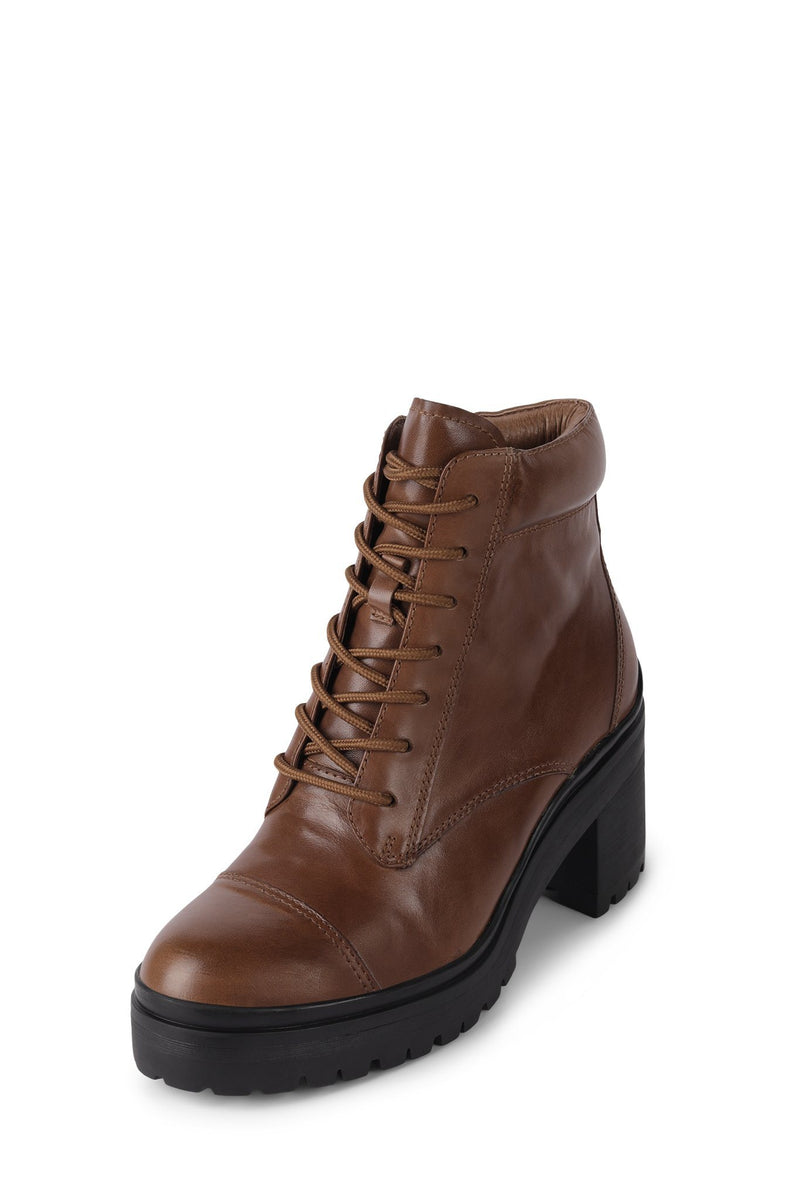 Brown Women's Jeffrey Campbell Chugiak Booties | IRBAGH-907