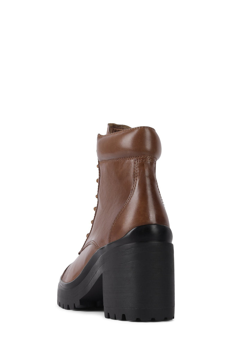 Brown Women's Jeffrey Campbell Chugiak Booties | IRBAGH-907