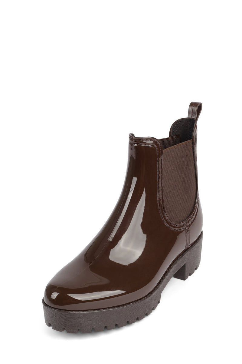 Brown Women's Jeffrey Campbell Cloudy Rain Boots | VXFBTK-267