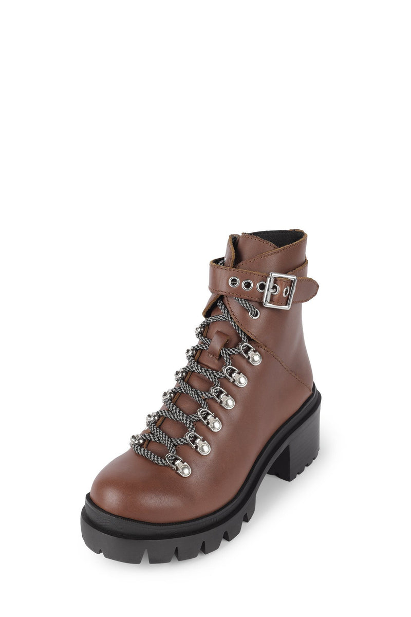 Brown Women's Jeffrey Campbell Czech Ankle Boots | FKDSAX-089