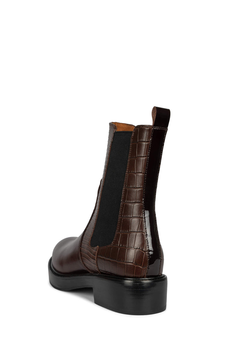 Brown Women's Jeffrey Campbell Edmond-Hi Rain Boots | CPNIAE-012