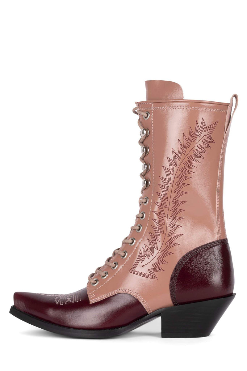 Brown Women's Jeffrey Campbell Gitty-Up Ankle Boots | FXPANE-847