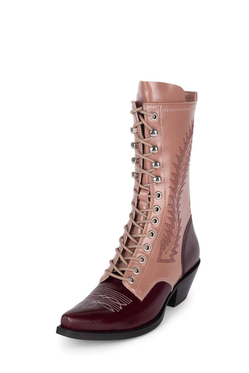 Brown Women's Jeffrey Campbell Gitty-Up Ankle Boots | FXPANE-847