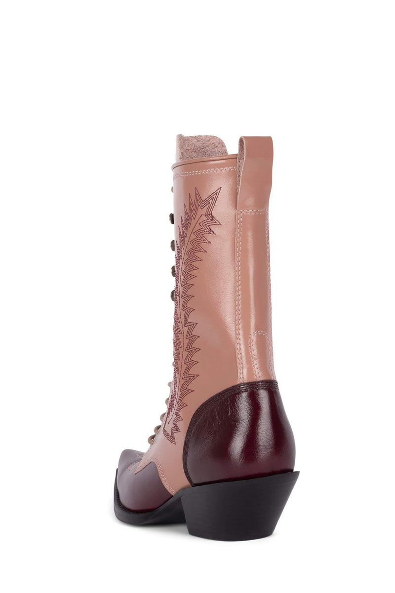 Brown Women's Jeffrey Campbell Gitty-Up Ankle Boots | FXPANE-847