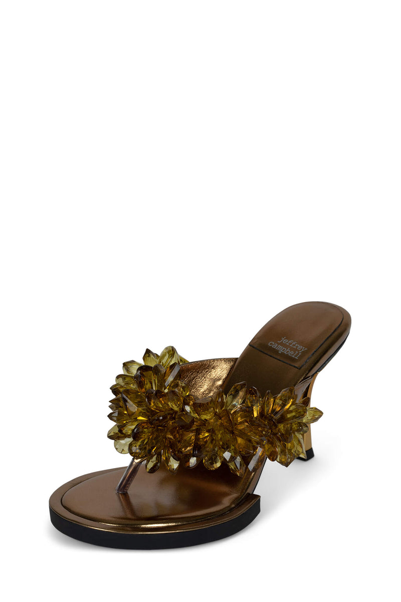 Brown Women's Jeffrey Campbell Glimmery-R Heels | EAUBIW-372