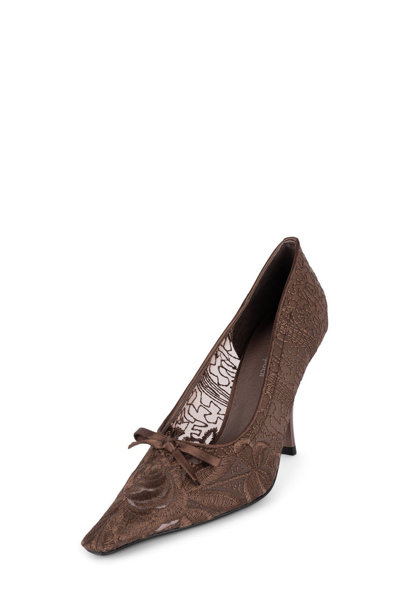 Brown Women's Jeffrey Campbell Gracious Heels Shoes | ZFKUEY-641