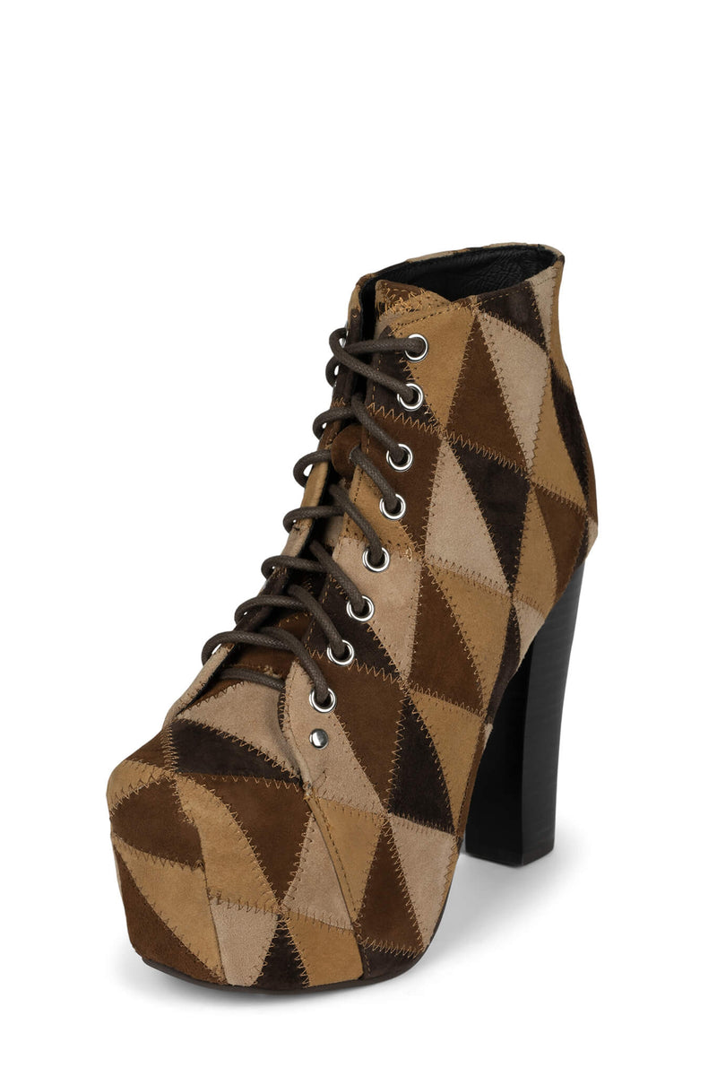 Brown Women's Jeffrey Campbell Lita-Pw Ankle Boots | DLATPI-965