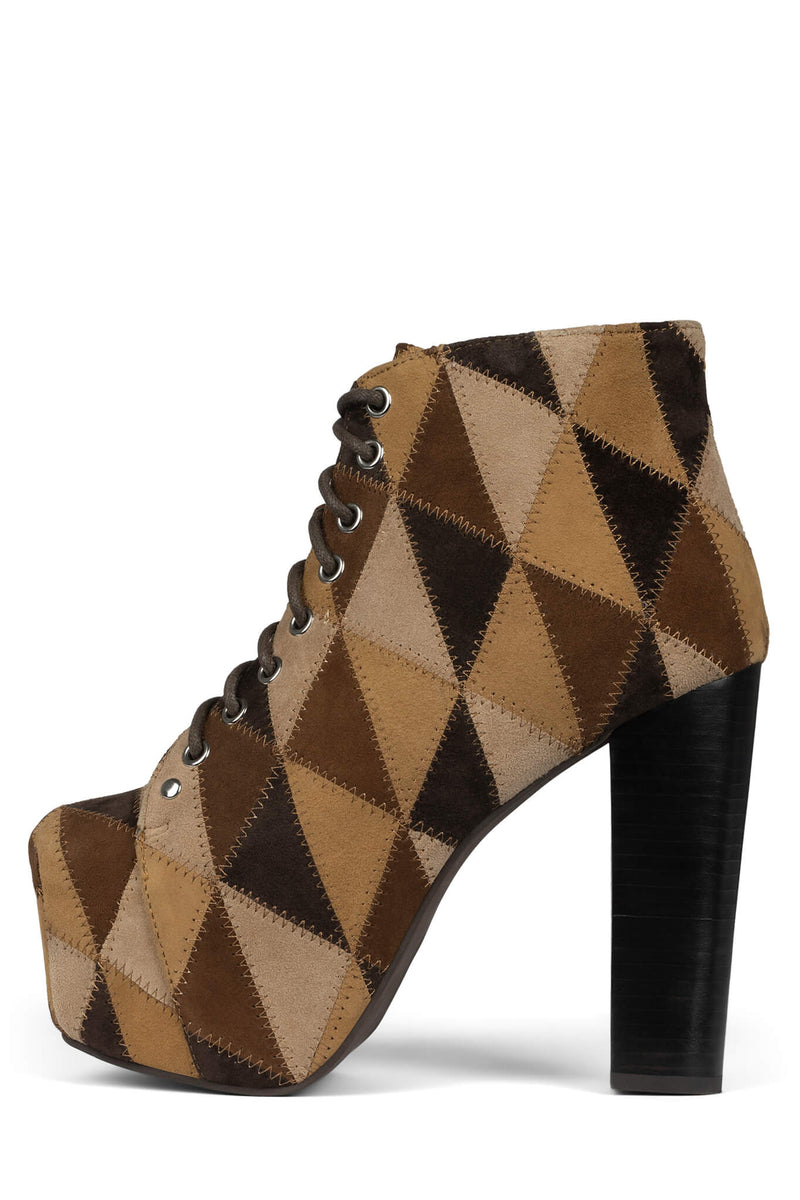 Brown Women\'s Jeffrey Campbell Lita-Pw Ankle Boots | DLATPI-965