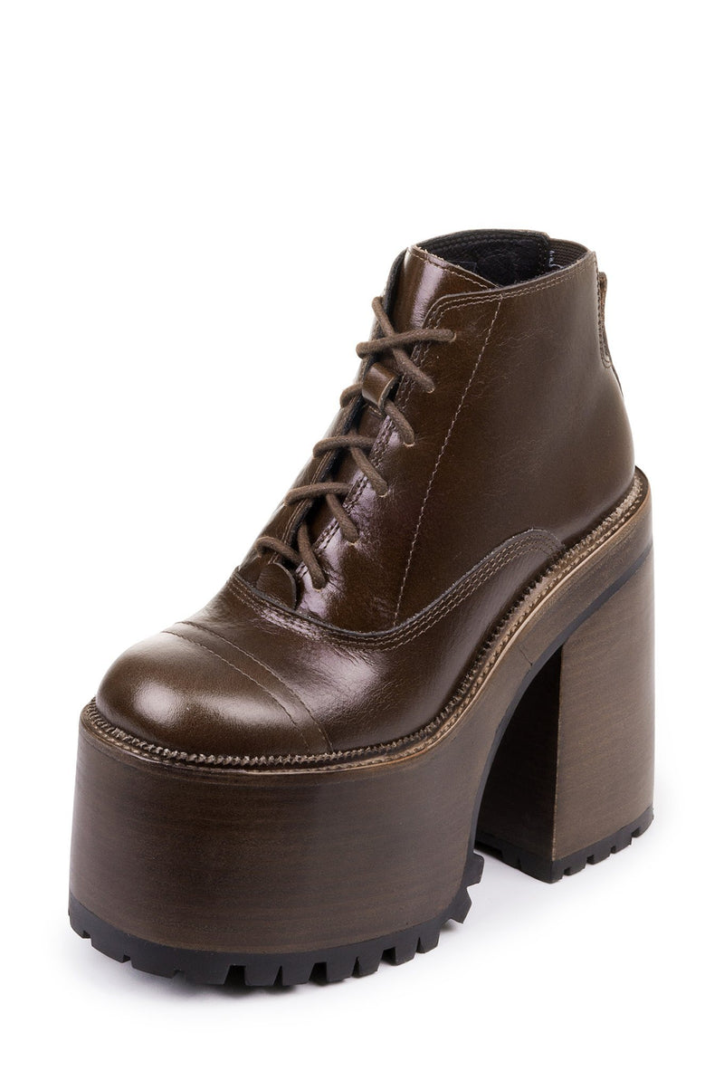 Brown Women's Jeffrey Campbell Takeoff Ankle Boots | MEHPUT-607