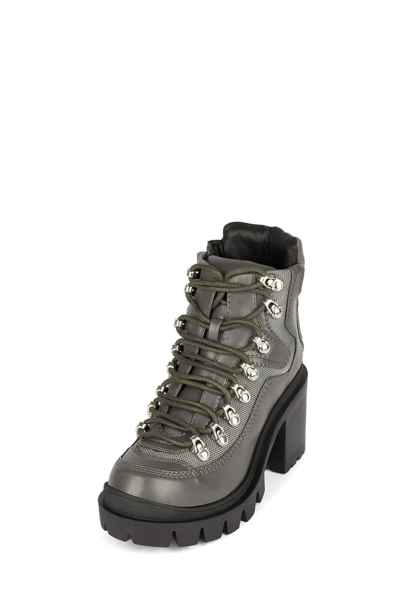 Dark Grey Women's Jeffrey Campbell Road-Rage Ankle Boots | UOHMAR-423