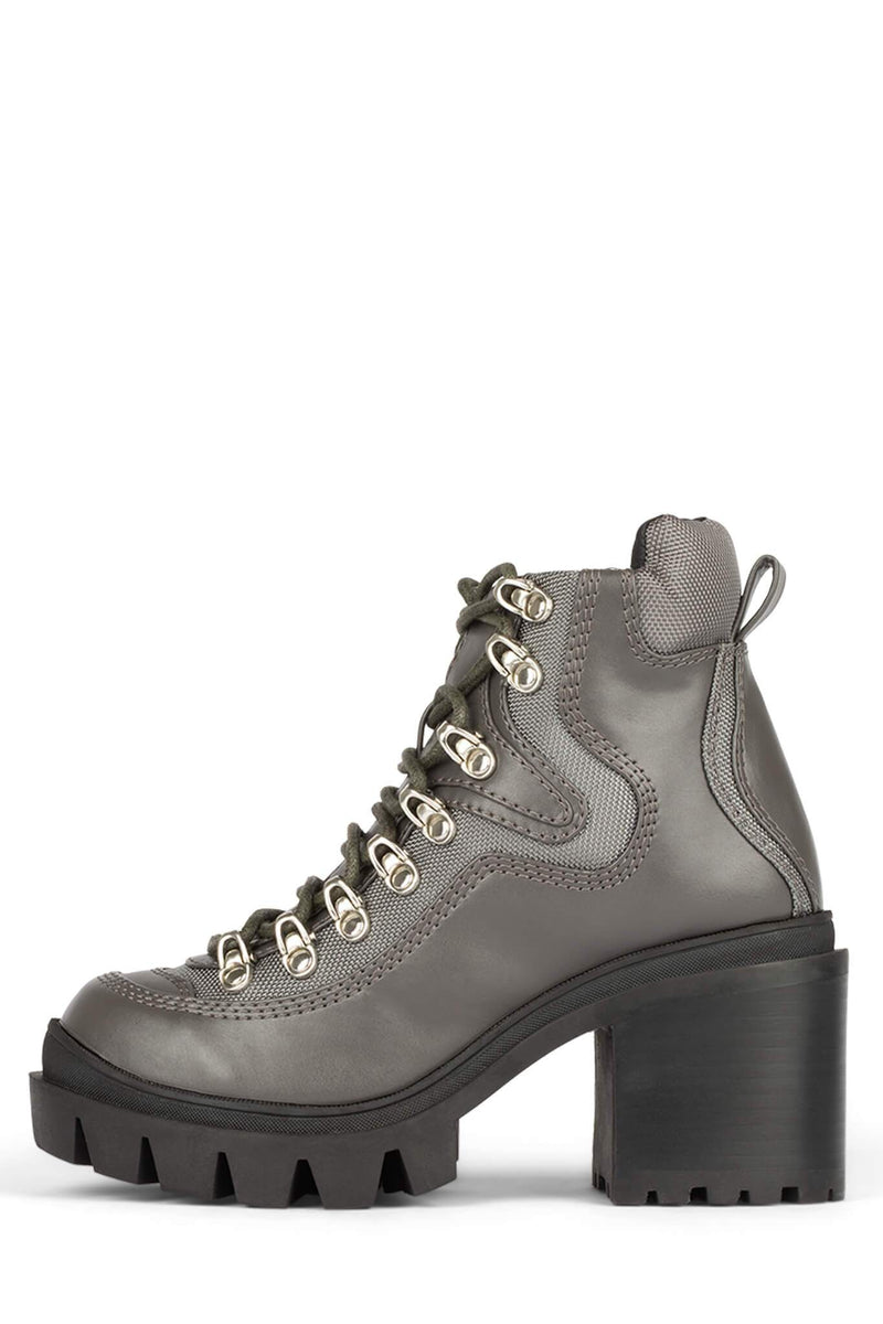 Dark Grey Women\'s Jeffrey Campbell Road-Rage Ankle Boots | UOHMAR-423