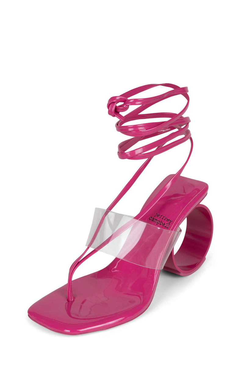 Fuchsia Women's Jeffrey Campbell Nonagon Heels | QJORBS-574