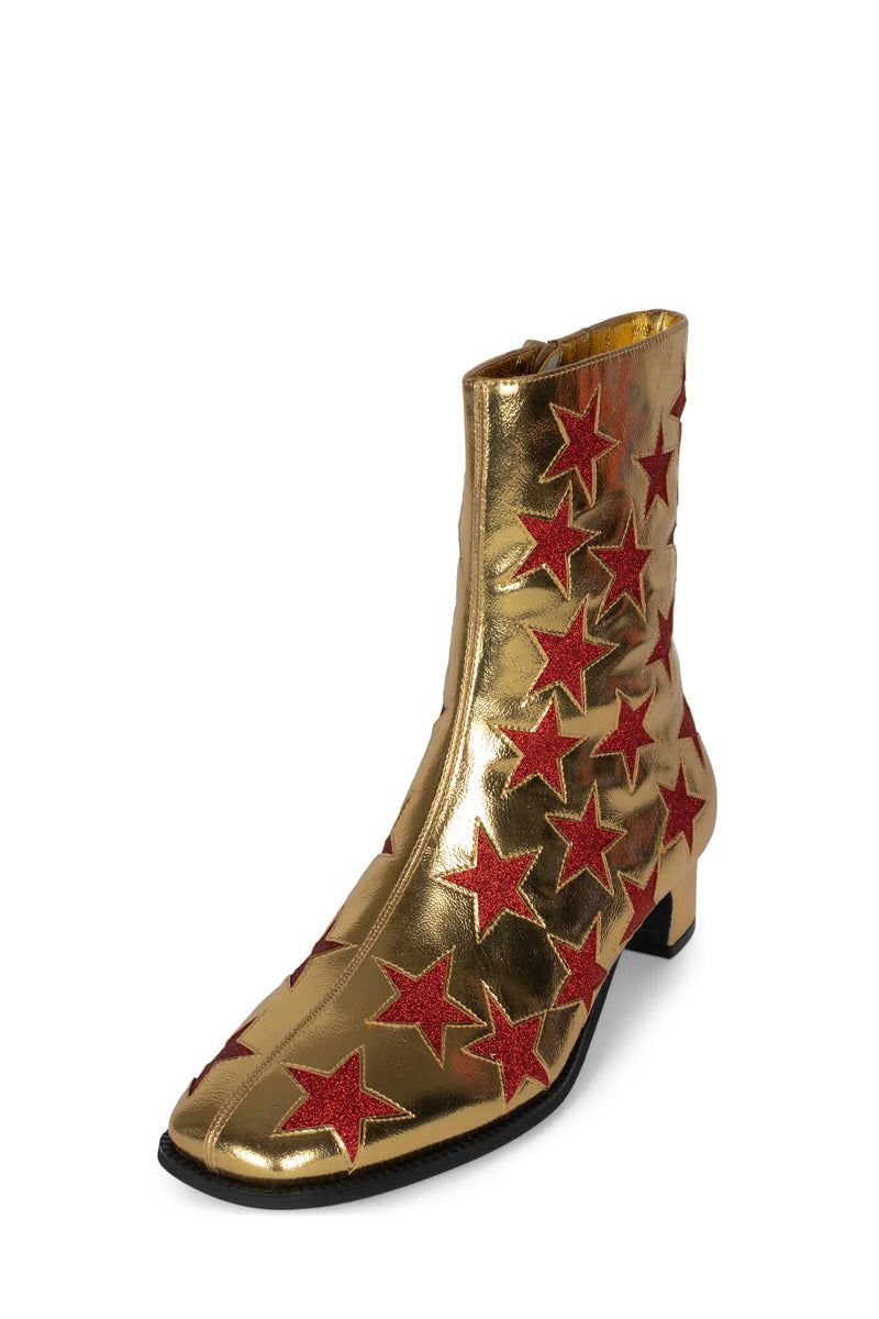 Gold Women's Jeffrey Campbell On-Mars Ankle Boots | BXTRDA-938