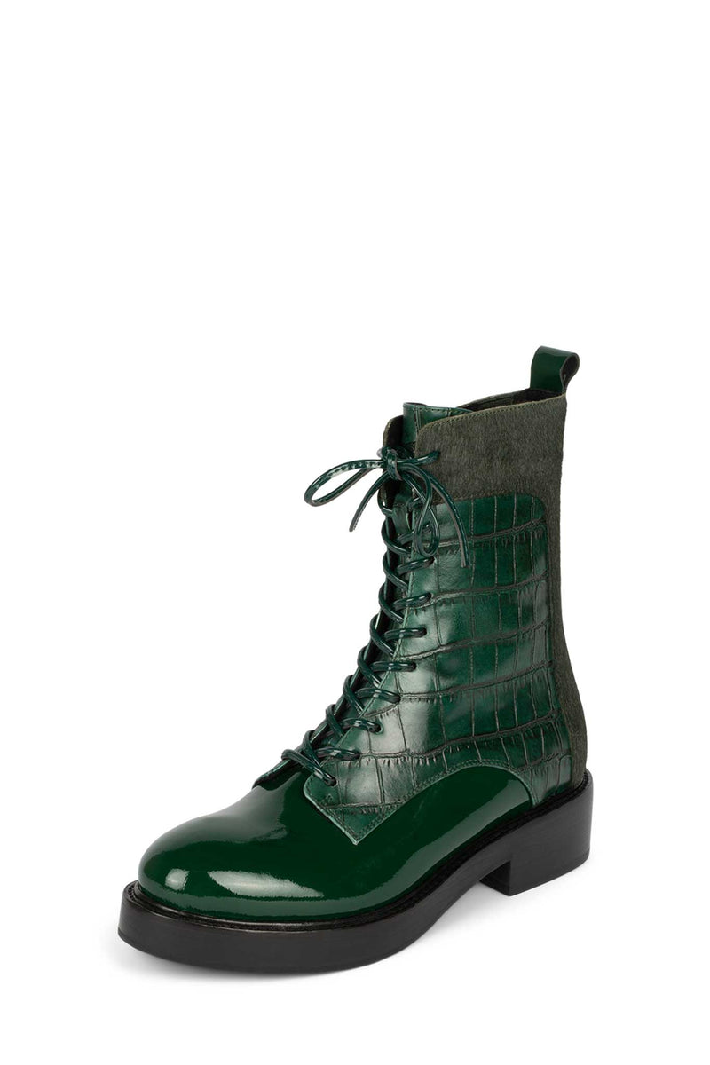 Green Women's Jeffrey Campbell Fischer-Hf Ankle Boots | RGKDOJ-542