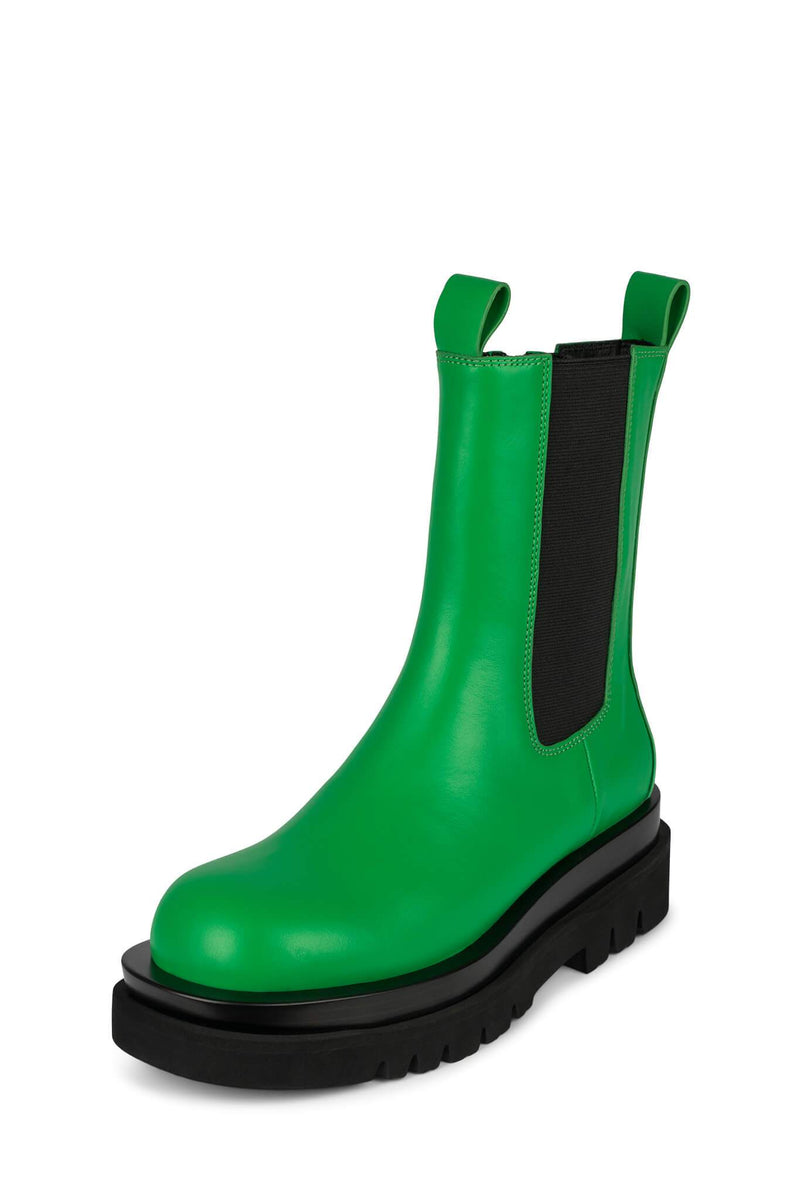 Green Women's Jeffrey Campbell Tanked Rain Boots | SXCYFQ-560