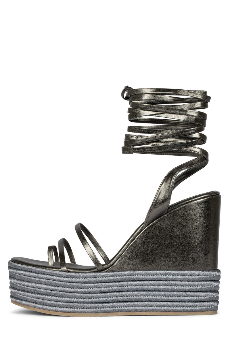 Grey Women\'s Jeffrey Campbell Layered Heels | JIAOMU-082