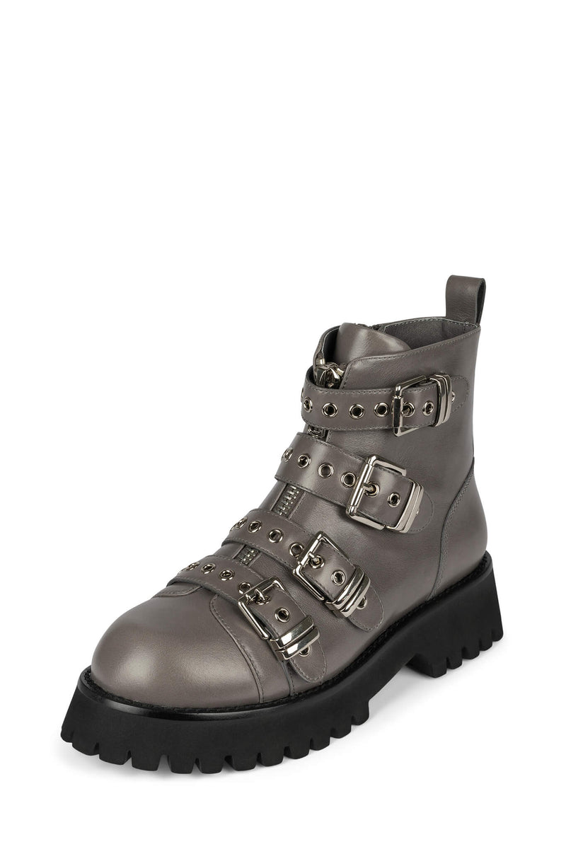 Grey Women's Jeffrey Campbell Recessed Ankle Boots | RDVIHO-281