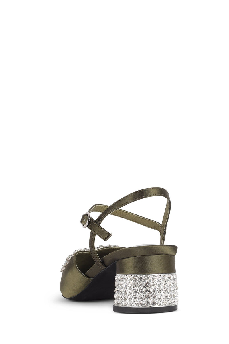 Khaki Silver Women's Jeffrey Campbell Destinia-J Heels Shoes | JMEZDQ-945