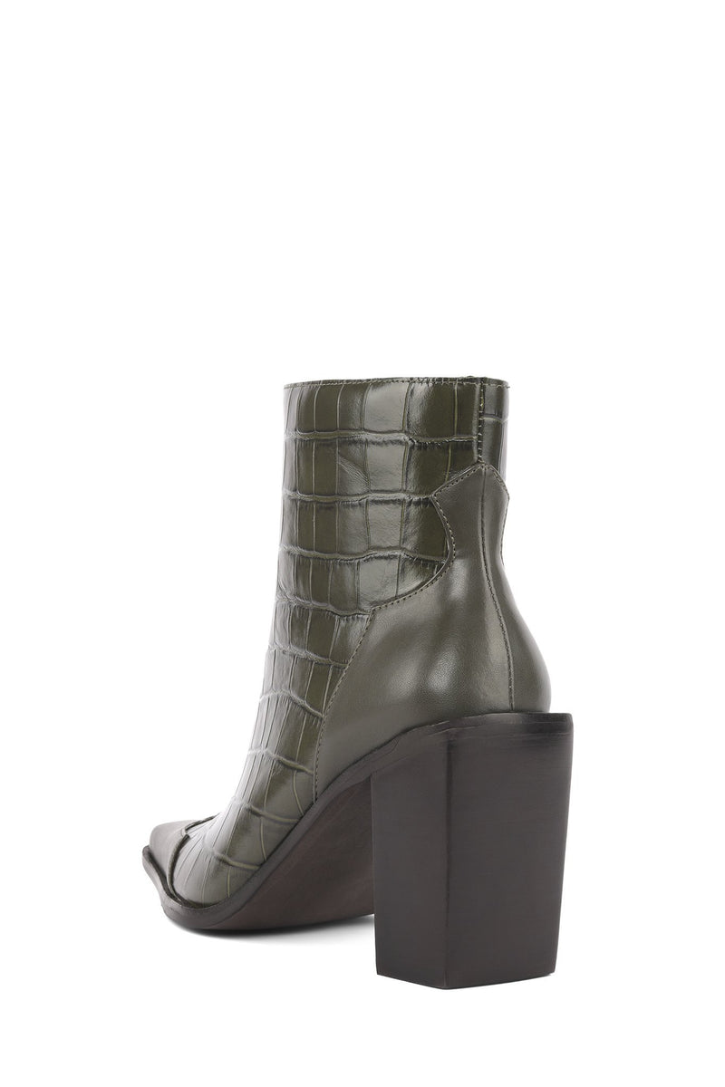 Khaki Women's Jeffrey Campbell Calimity-L Cowboy Boots | MJVRZH-093