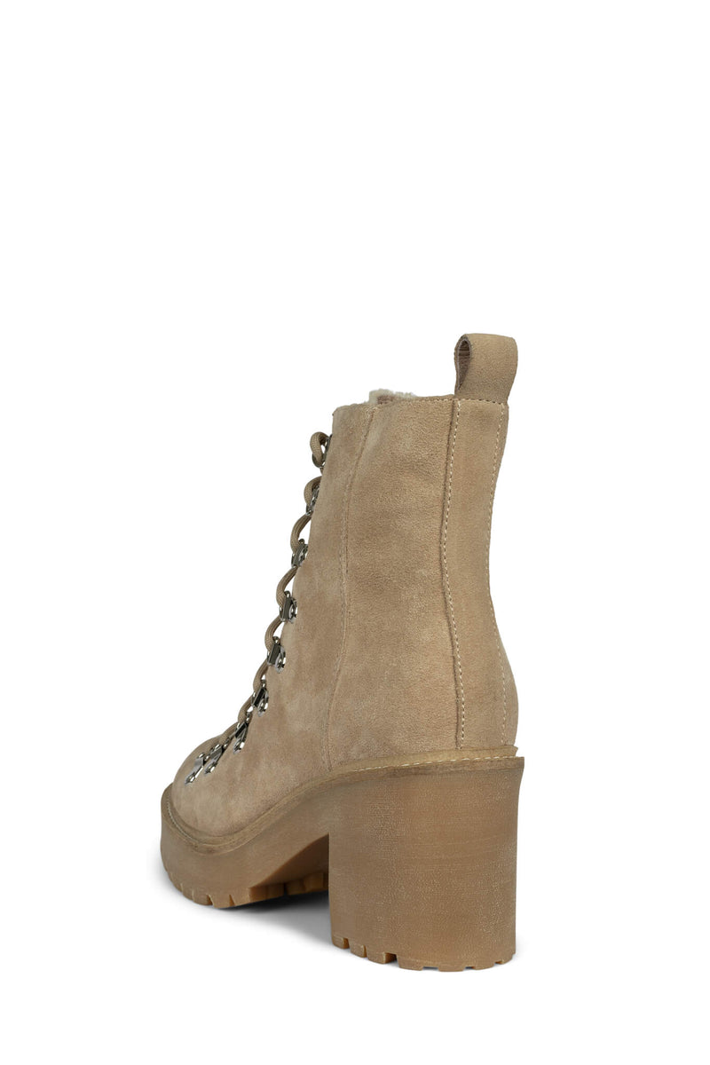 Khaki Women's Jeffrey Campbell Owhat-2 Ankle Boots | UFPQDK-389