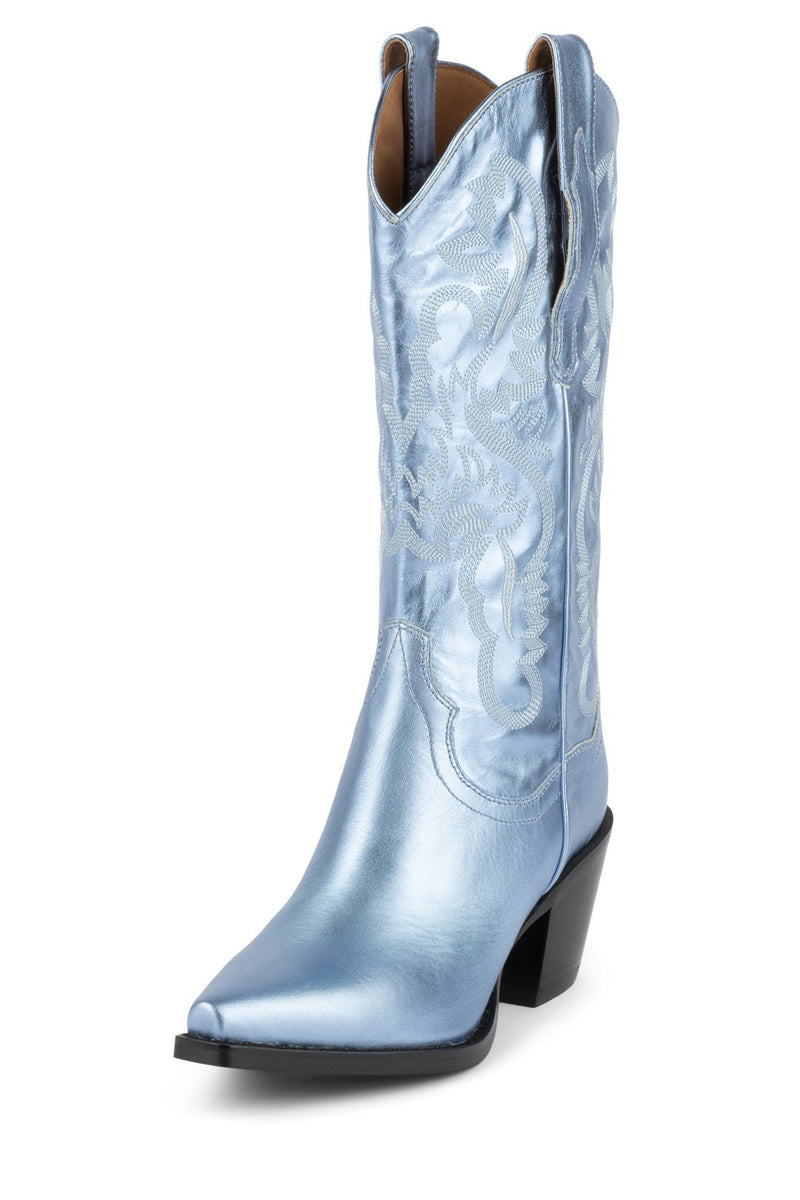 Light Blue Women's Jeffrey Campbell Dagget Cowboy Boots | VWKSRA-960