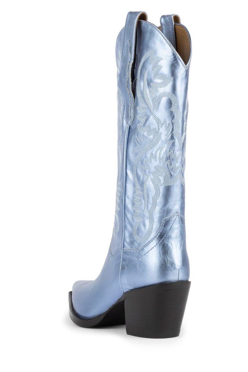 Light Blue Women's Jeffrey Campbell Dagget Cowboy Boots | VWKSRA-960