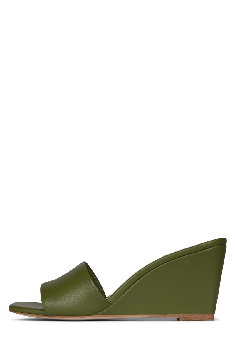 Olive Women\'s Jeffrey Campbell Appetit Wedges | UYHOKJ-614