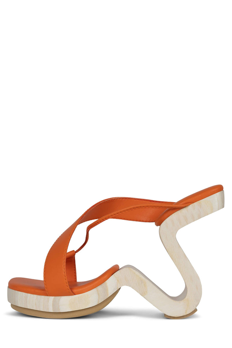 Orange Women\'s Jeffrey Campbell Arbelos Wedges | GUEXZV-840