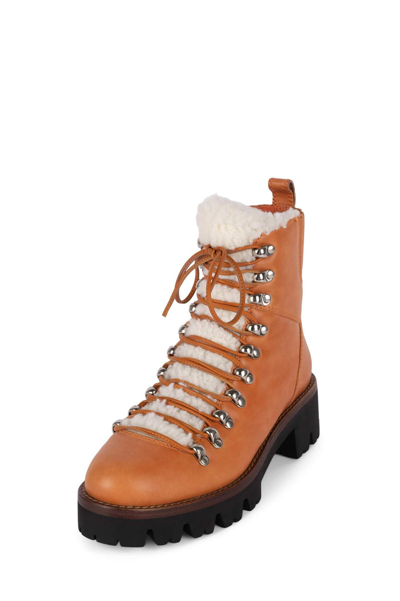 Orange Women's Jeffrey Campbell Culvert Booties | UNSDMW-983