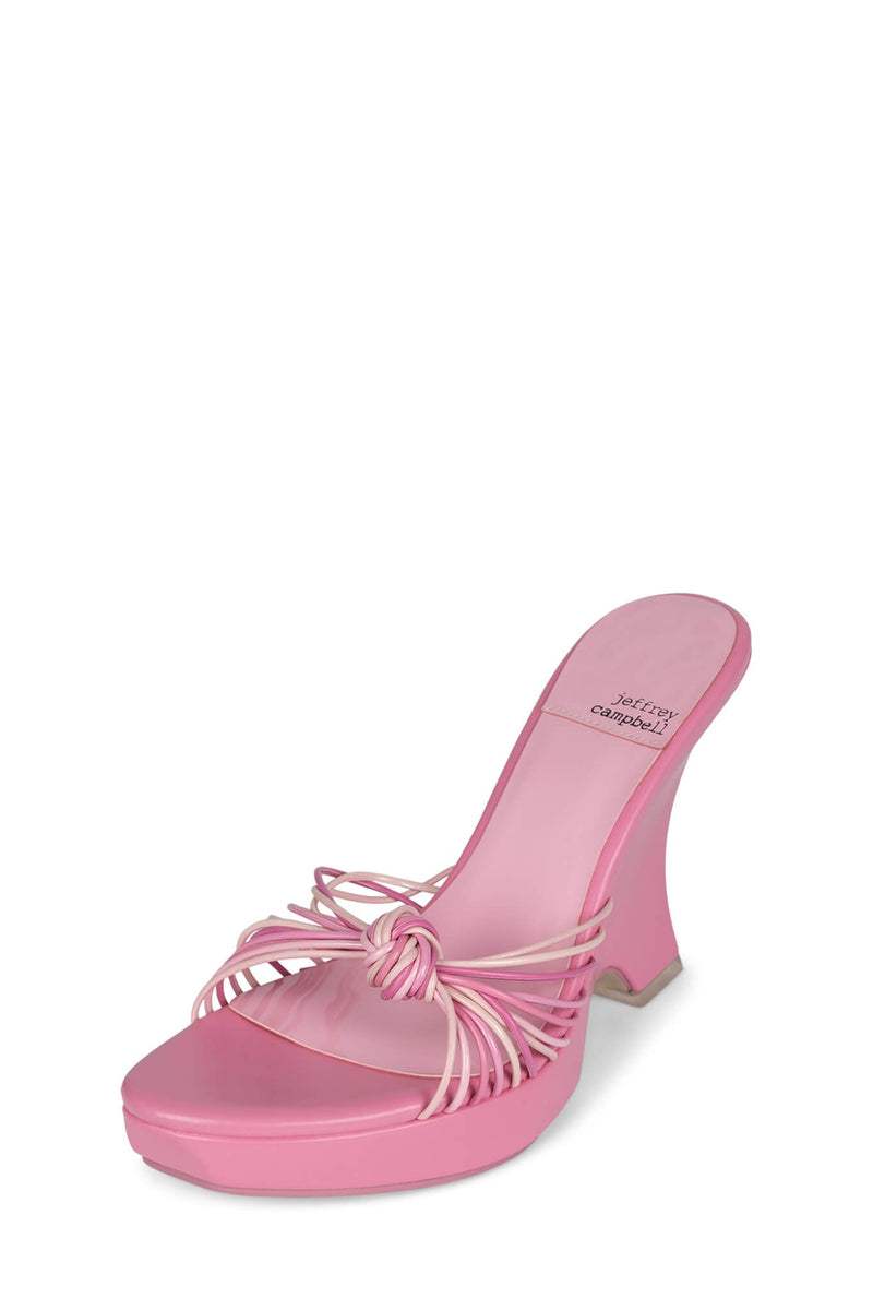 Pink Women's Jeffrey Campbell Arore Wedges | NHJIMA-107