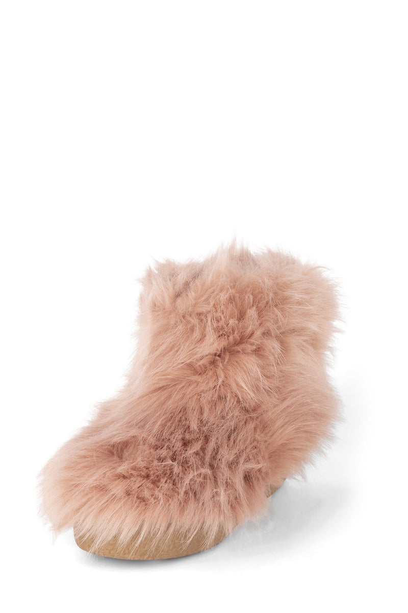 Pink Women's Jeffrey Campbell Fluffy-Lo Ankle Boots | SFNTQL-890