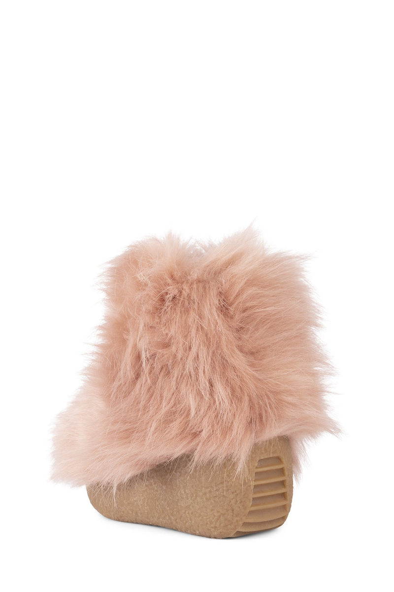 Pink Women's Jeffrey Campbell Fluffy-Lo Ankle Boots | SFNTQL-890