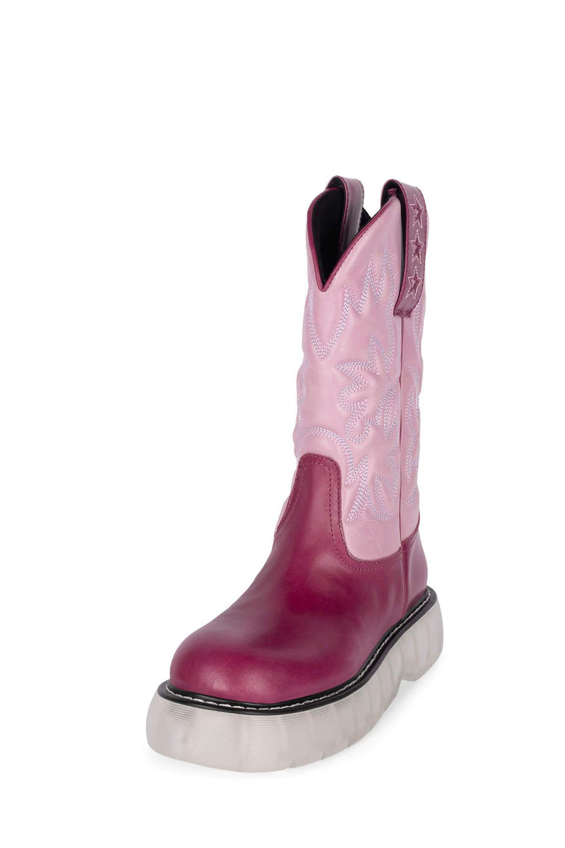 Purple Women's Jeffrey Campbell Cowboy Rain Boots | DLUZPE-167