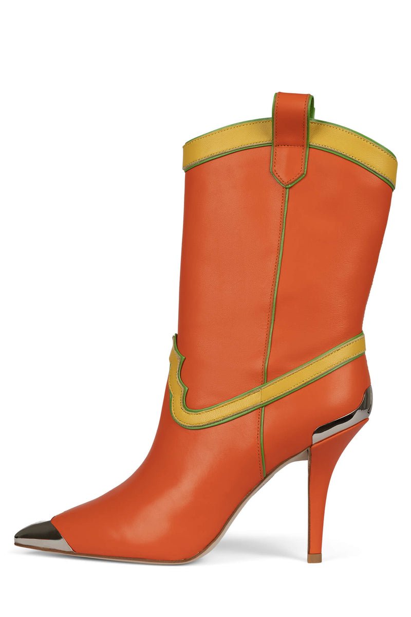 Red Women's Jeffrey Campbell El-Paso Ankle Boots | AJEKHC-849