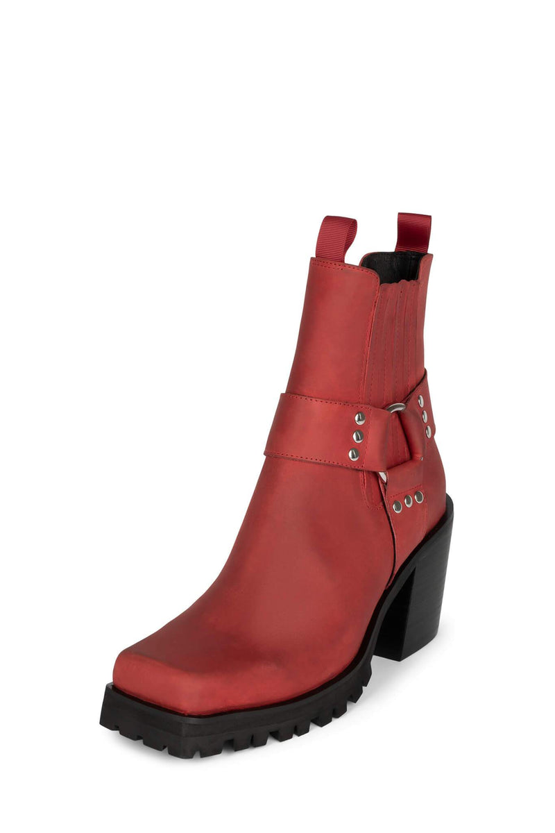 Red Women's Jeffrey Campbell Elkins-Bk Ankle Boots | IPZMWB-459