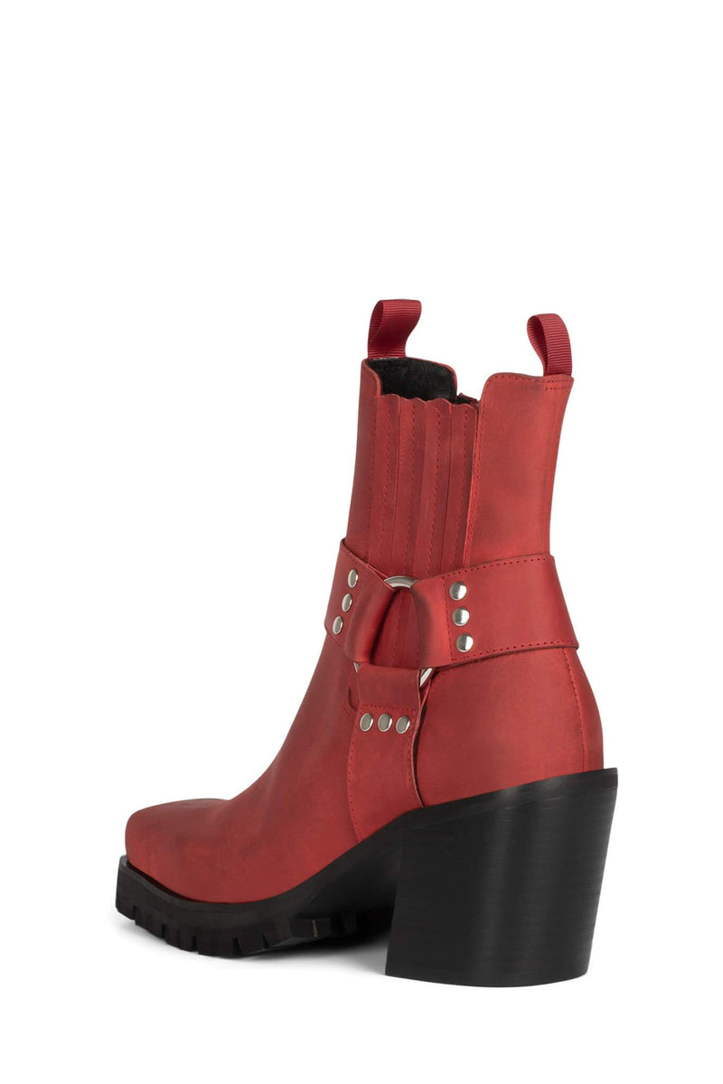 Red Women's Jeffrey Campbell Elkins-Bk Ankle Boots | IPZMWB-459