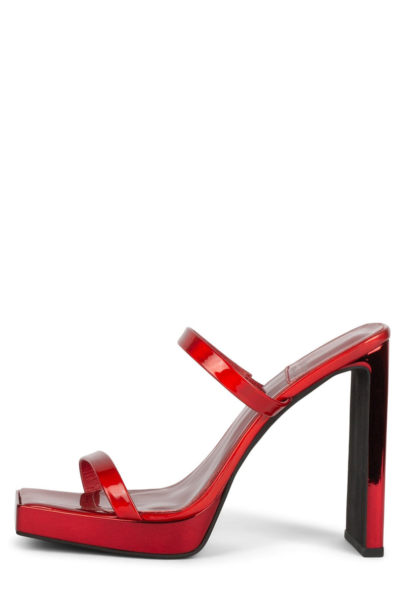 Red Women\'s Jeffrey Campbell Hustler Heels | CPUGAJ-290