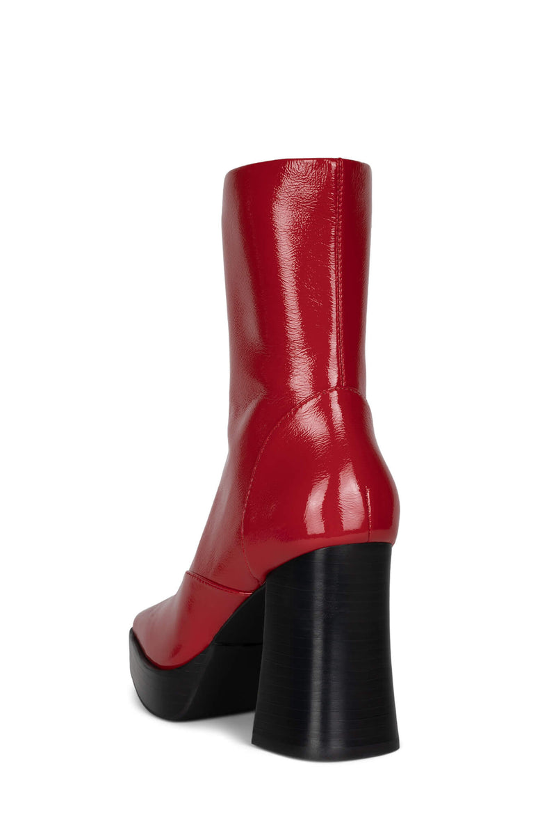 Red Women's Jeffrey Campbell Kalopsia Ankle Boots | NYLQJS-783