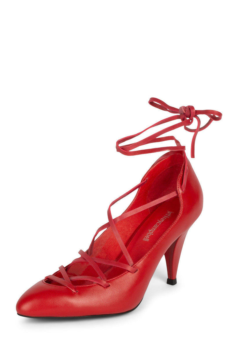 Red Women's Jeffrey Campbell Kreuger Heels Shoes | NFJIHA-517