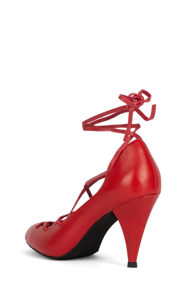 Red Women's Jeffrey Campbell Kreuger Heels Shoes | NFJIHA-517