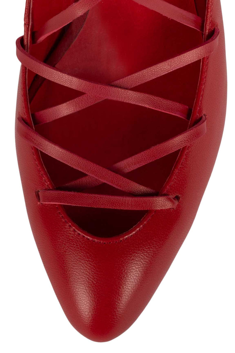 Red Women's Jeffrey Campbell Kreuger Heels Shoes | NFJIHA-517