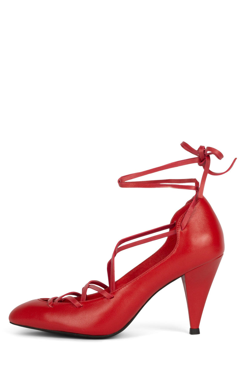 Red Women\'s Jeffrey Campbell Kreuger Heels Shoes | NFJIHA-517