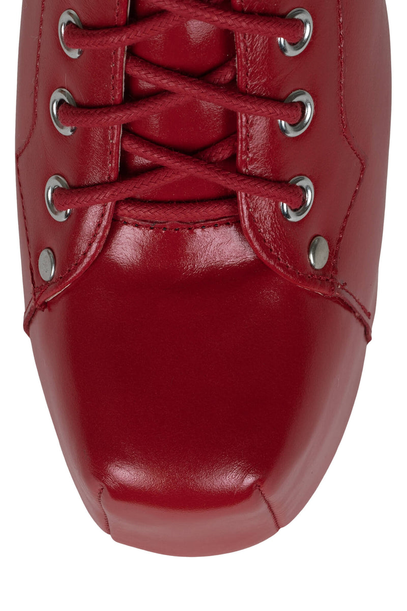 Red Women's Jeffrey Campbell Lita Ankle Boots | NBRKOD-703