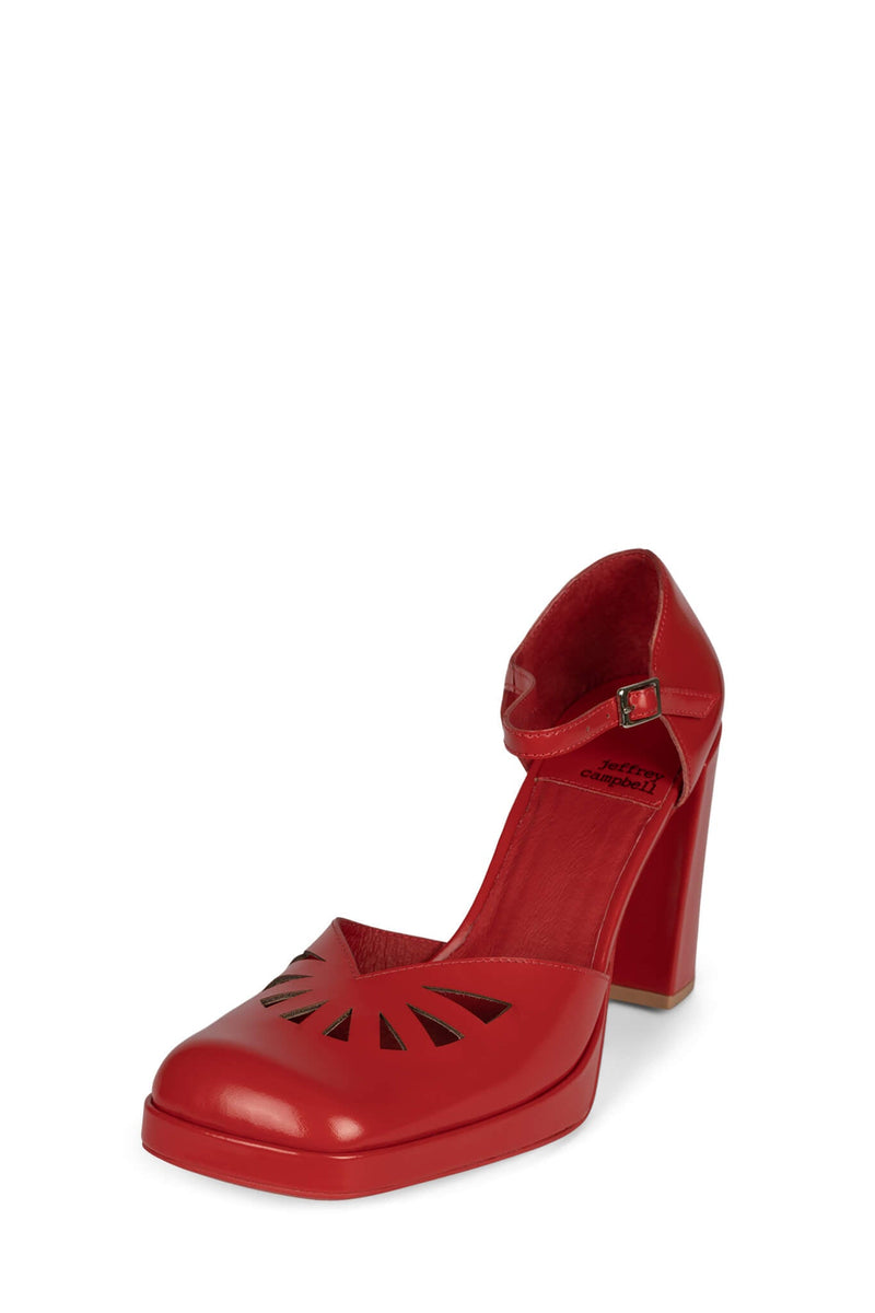 Red Women's Jeffrey Campbell Maxxed Heels Shoes | PDTQGE-071